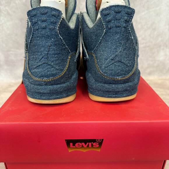 Air Jordan 4 Retro Levi’s NRG – Denim / Sail / Game Red main image 6